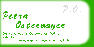 petra ostermayer business card